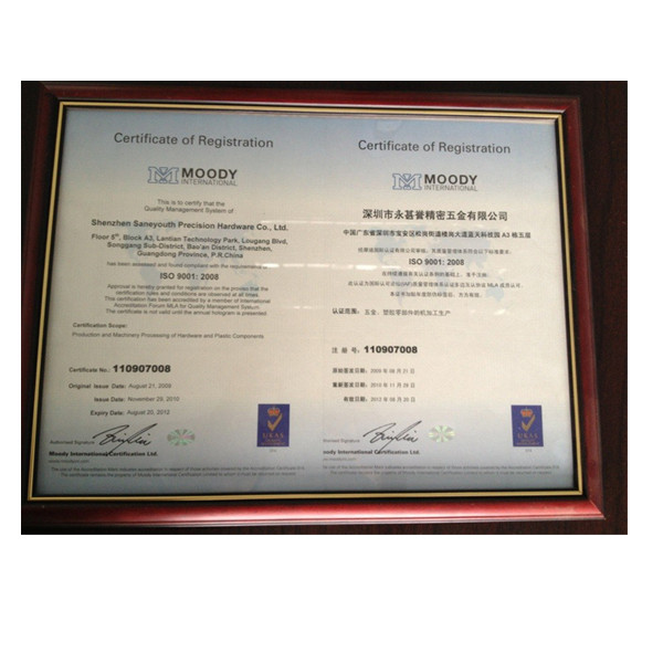 Sellong International (HK) Co., Ltd Certifications