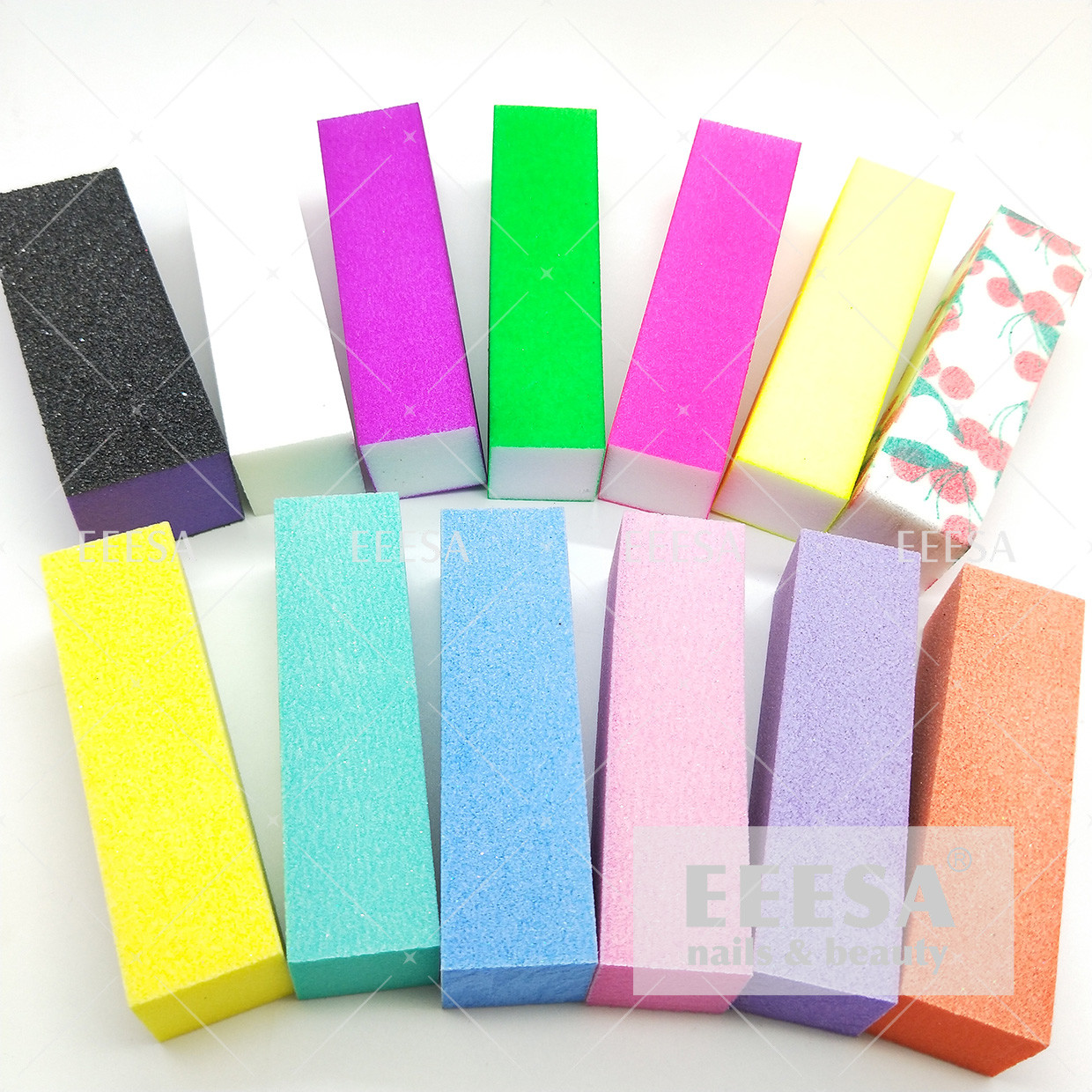 Cheap Disposable Sponge  Fingernail Buffer Block Customized  Color 6 Ways 4 Ways for sale