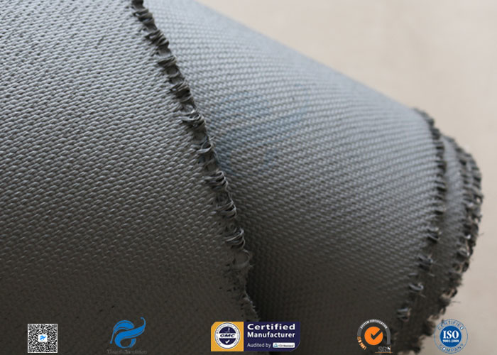 Cheap 1600gsm Grey Thermal Welding Blanket Materials Silicone Coated Fiberglass Fabric for sale
