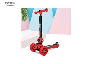 Cheap 3 Height LED Flashing 3 Wheel Kick Scooter With Adjustable Handlebar for sale