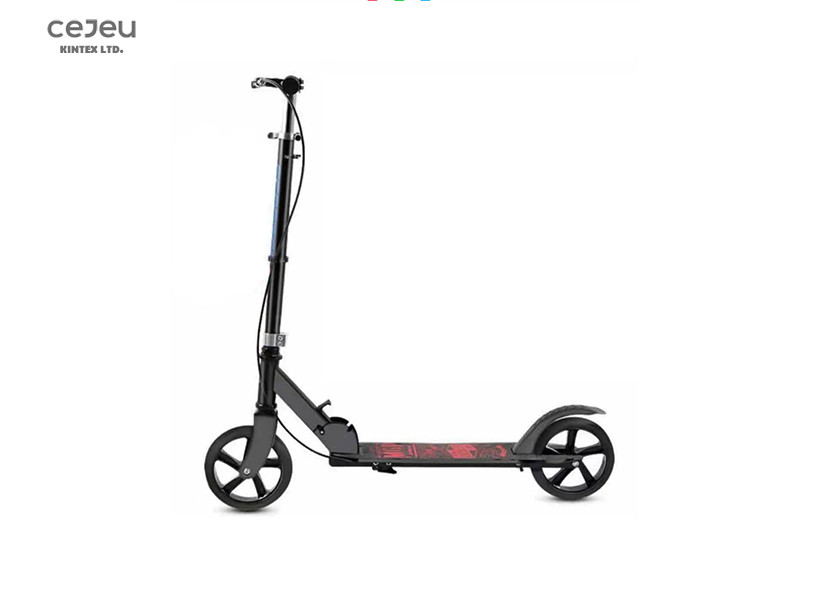 Cheap PU Carbon Steel 13CM Pedal Kick Scooter With Handbrake Over 5 Years Old for sale