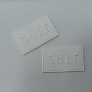 Cheap Silicone 3D Embossed Custom Sew On Logo Patches PVC Silicone Badge for sale