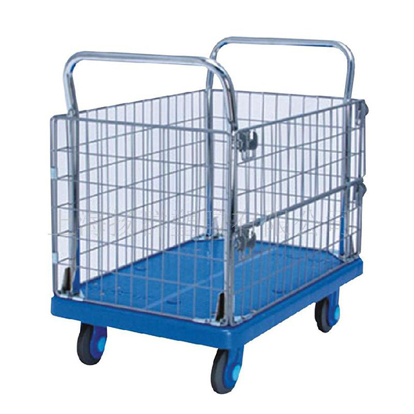 Cheap Single Layers Silent Handtruck with Fence Platform Cart for sale