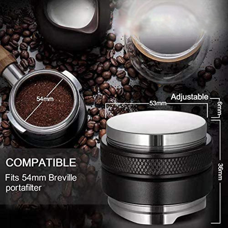Cheap 53mm 58.5 Coffee Distribution Tamper And Distributor Manufacturing for sale