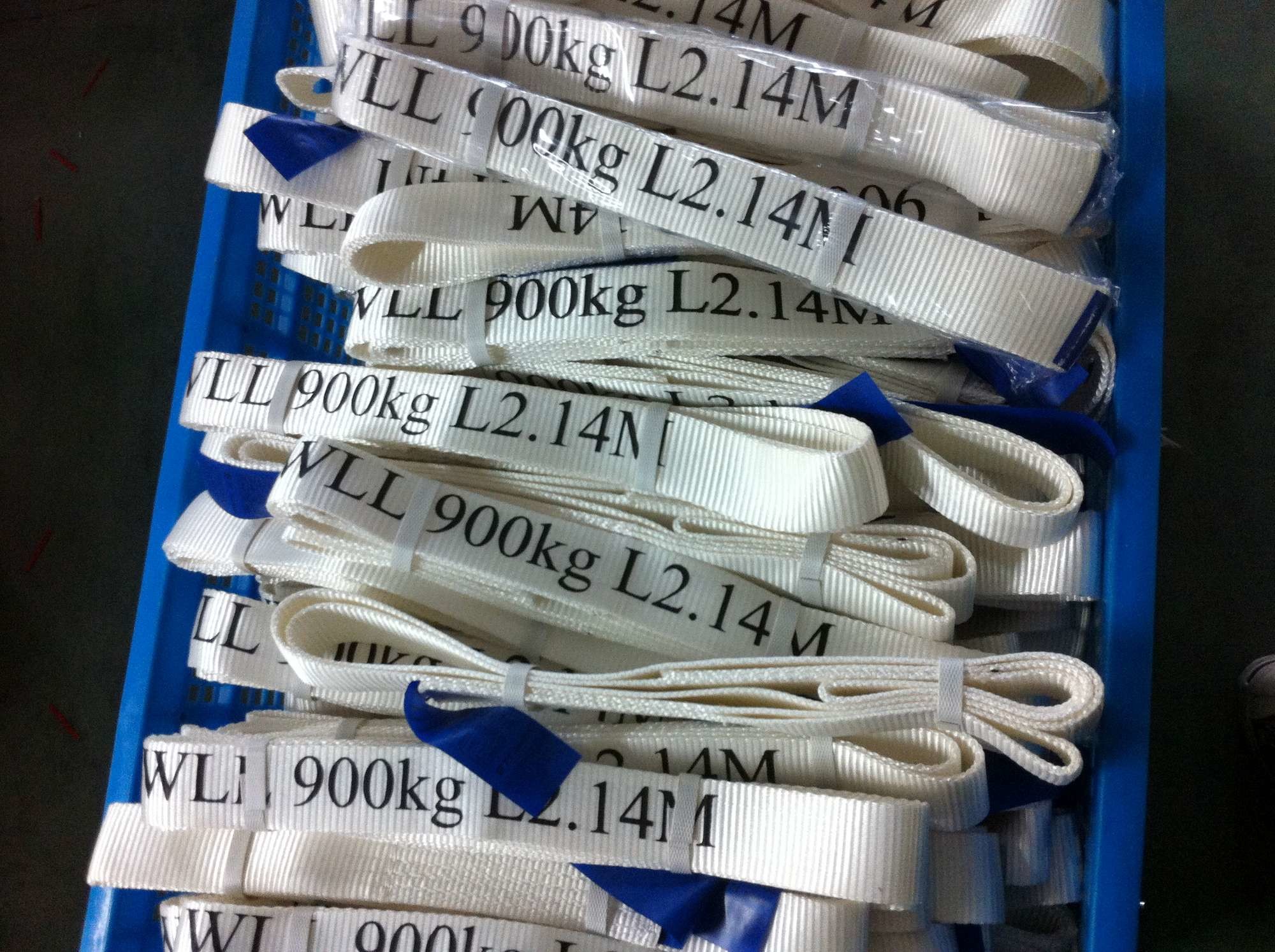 Cheap Safety Factor 5 To 1 Endless Webbing Sling 900kg White Color OEM Available for sale