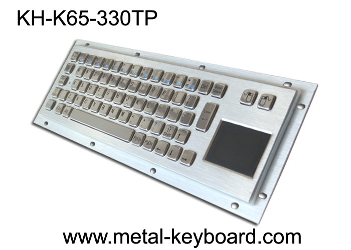 Cheap Rugged Industrial Keyboard with Touchpad , Stainless Steel Material for sale