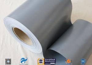 Cheap 20cm Width Waterproof Grey PVC Woven Fabric Tear Resistant 0.3mm 7.9" Width for sale