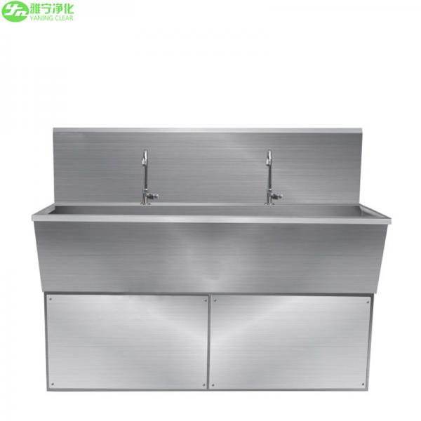 Customized 304 Stainless Steel Hand Washing Sink With Faucets