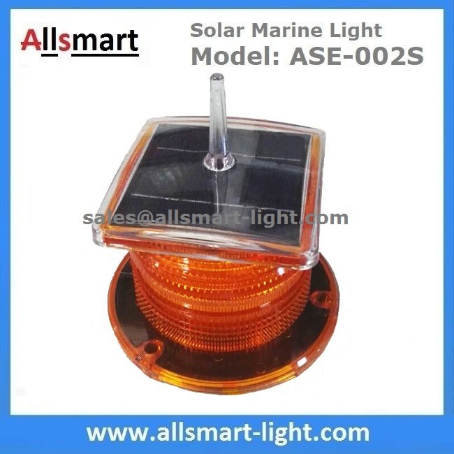 15LED Red Flash Solar Marine Beacon Offshore Lights With Spike Drive Bird Needle