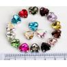 Buy cheap heart shape 10mm colored crystal sew on rhinestone beads Fancy Stones Jewels from wholesalers
