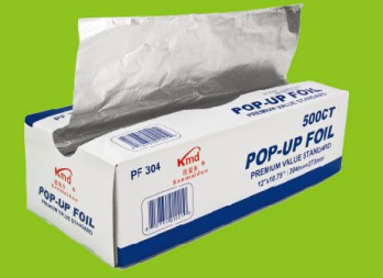Cheap Kitchen Pop Up Aluminum Foil Sheets , Embossed Food Service Aluminum Foil for sale
