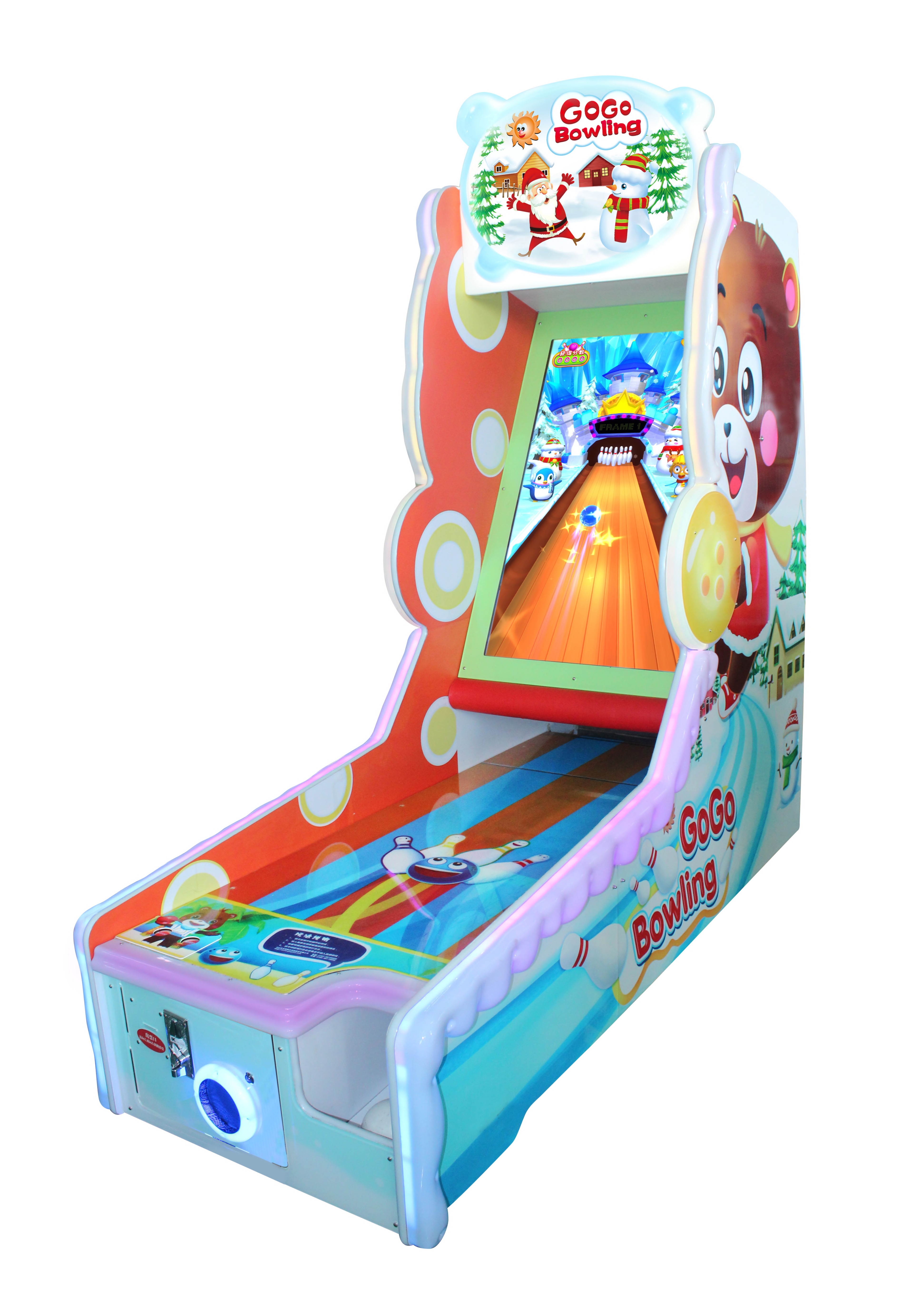 Cheap 42 Inch Screen Bowling Coin Operated Arcade Game Machines Single Player for sale