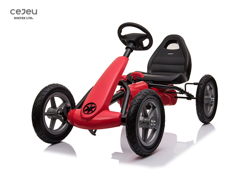 Cheap Inflatable Wheels Kids Go Karts 113*64*62CM Pedal Powered Go Kart 4km/H for sale