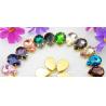Buy cheap Tear drop pear 18x25mm golden plating sew on rhinestone sewing buttons from wholesalers