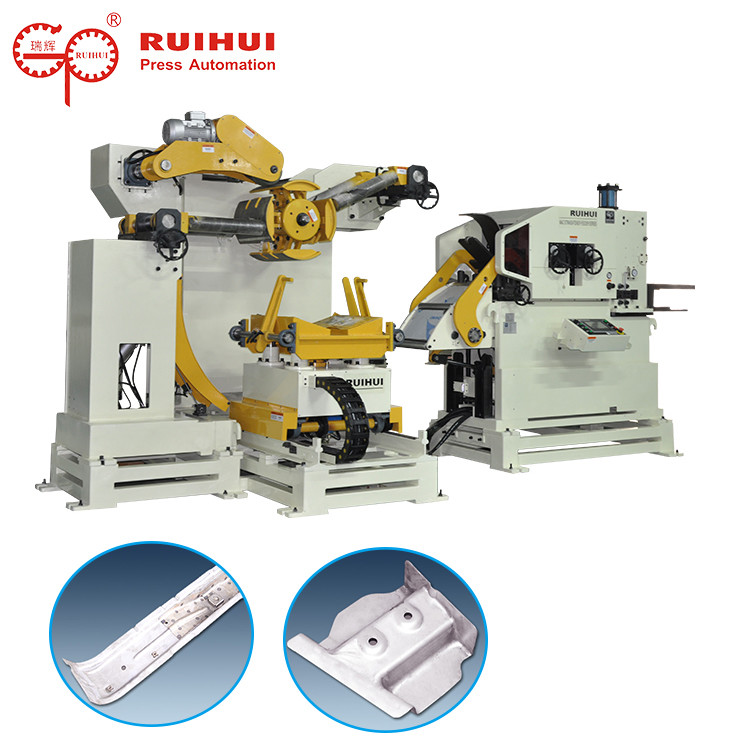 Cheap 3 IN 1 NC Decoiler And Straightener Feeder For Mechanical Press Machine for sale