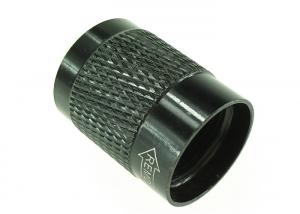 Cheap Black Oxidized Aluminum Bushing Spacers for Pin Knurled Sleeve 18 X 25 mm for sale