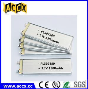 Cheap PL392889 3.7V 1300mAh lithium polymer battery for sale