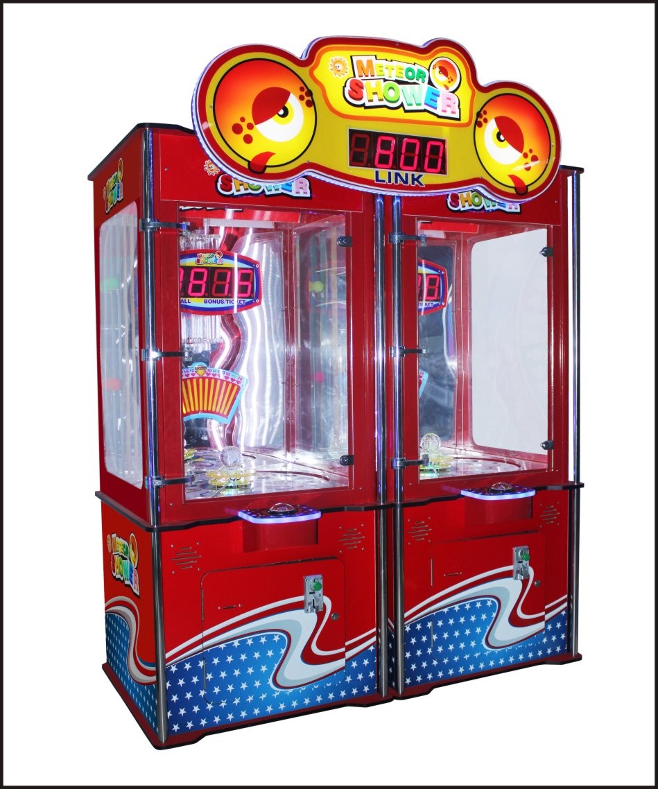 Cheap Meter Shower Ticket Redemption Game Machine Red Color Two Players for sale