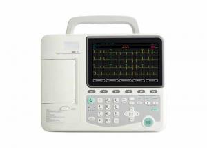 Cheap CE ISO Six Channel Digital Filtering ECG EKG Machine With Keypad for sale