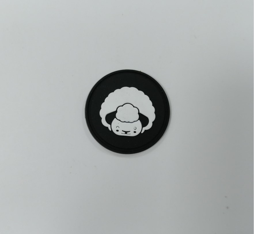 Cheap 3D Washable Badge Silicone Rubber Labels Heat Transfer Customized for sale