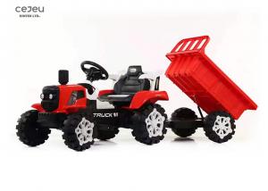 Cheap 162*56*48CM Red 6 Wheel Tractor With Removable Hopper With Bluetooth for sale