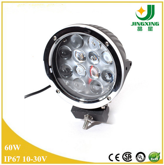 Cheap 60W CREE High Power Round LED Driving Work Light For Truck Tractor Offroad Boat for sale