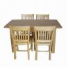 Buy cheap Ailanthus or Birch Dining Chairs and Table Set, Kitchen Furniture from wholesalers