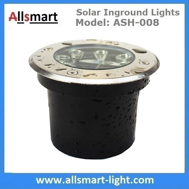 Cheap Φ120x65mm Solar Paver Lights Solar Underground Lights Solar Brick Lights IP68 for Pathway Driveway Square Plaza for sale