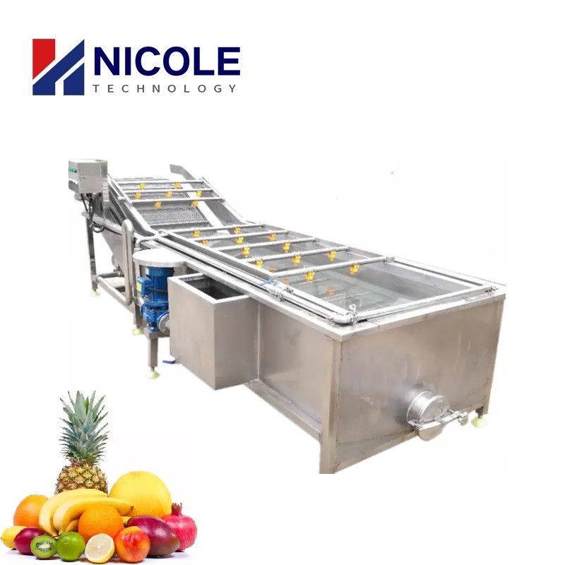 Cheap Industrial Bubble Fruit And Vegetable Washing Machine Cleaner Automatic CE Approved for sale