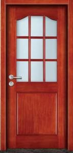 Cheap Top Quality Waterproof Wood Doors/MDF Doors with Glass for sale