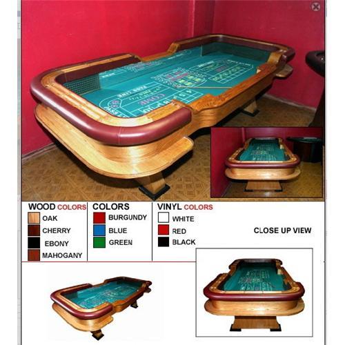 Cheap solid wood craps table for sale