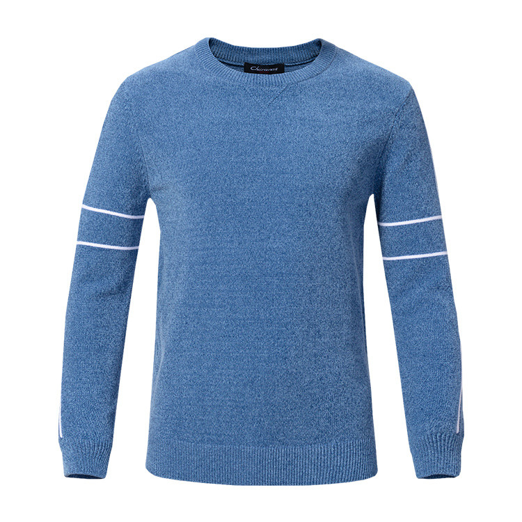 Cheap Crew Neck Mens Warm Winter Sweaters Slim Fit Custom Logo Multi Colored for sale