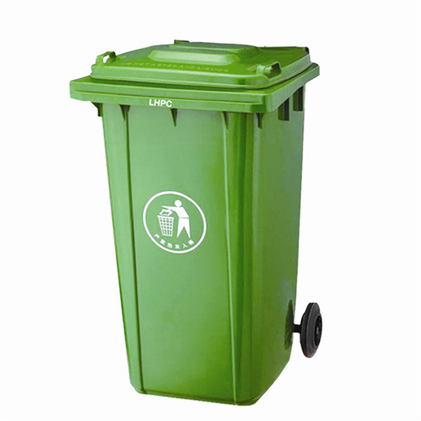 Cheap 120L/240L Garbage bin with 2 wheel in virgin plastic material garbage bin with wheels for sale