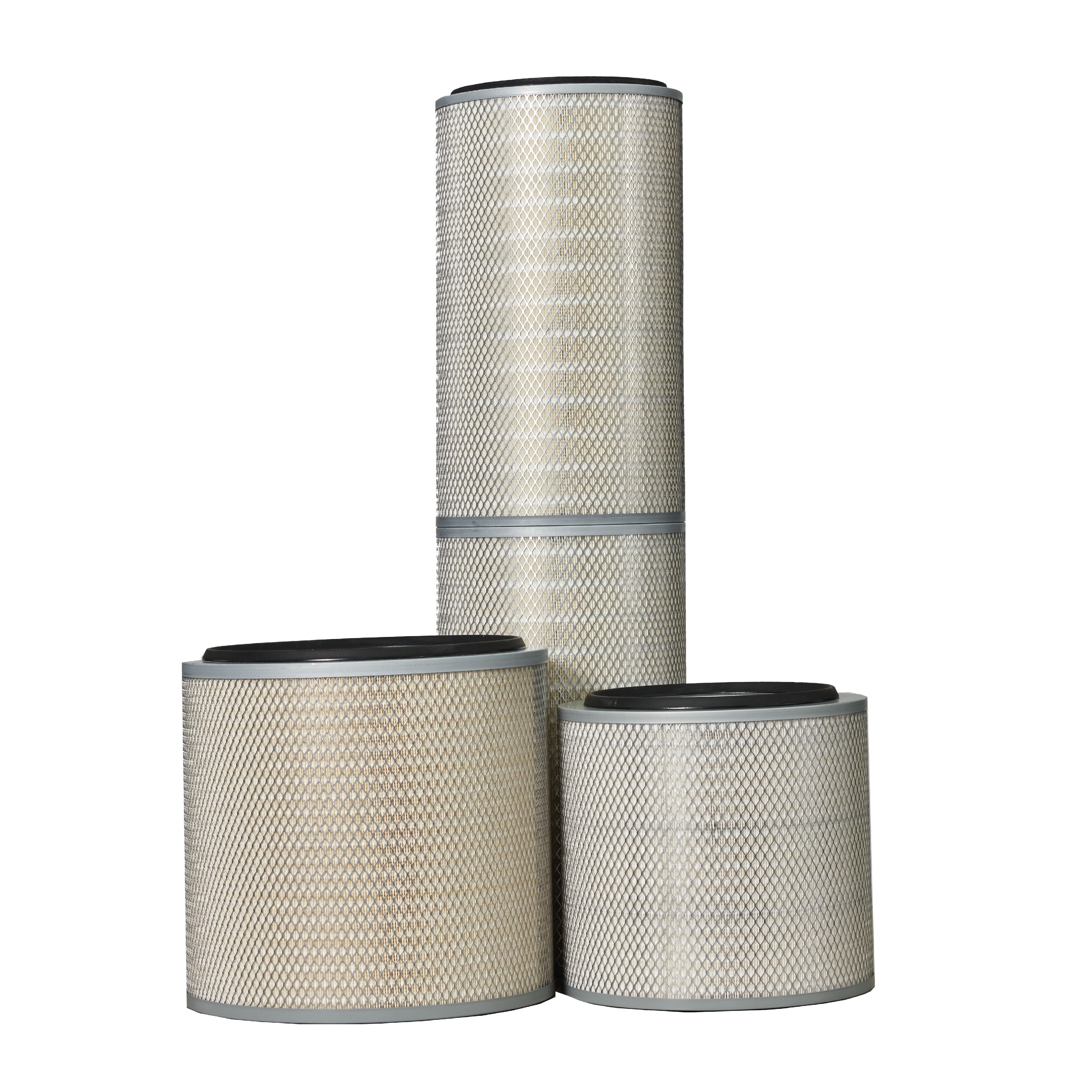 Cheap Cylindrical Dust Collector Cartridge Filter HV Material 99.9% Efficiency for sale