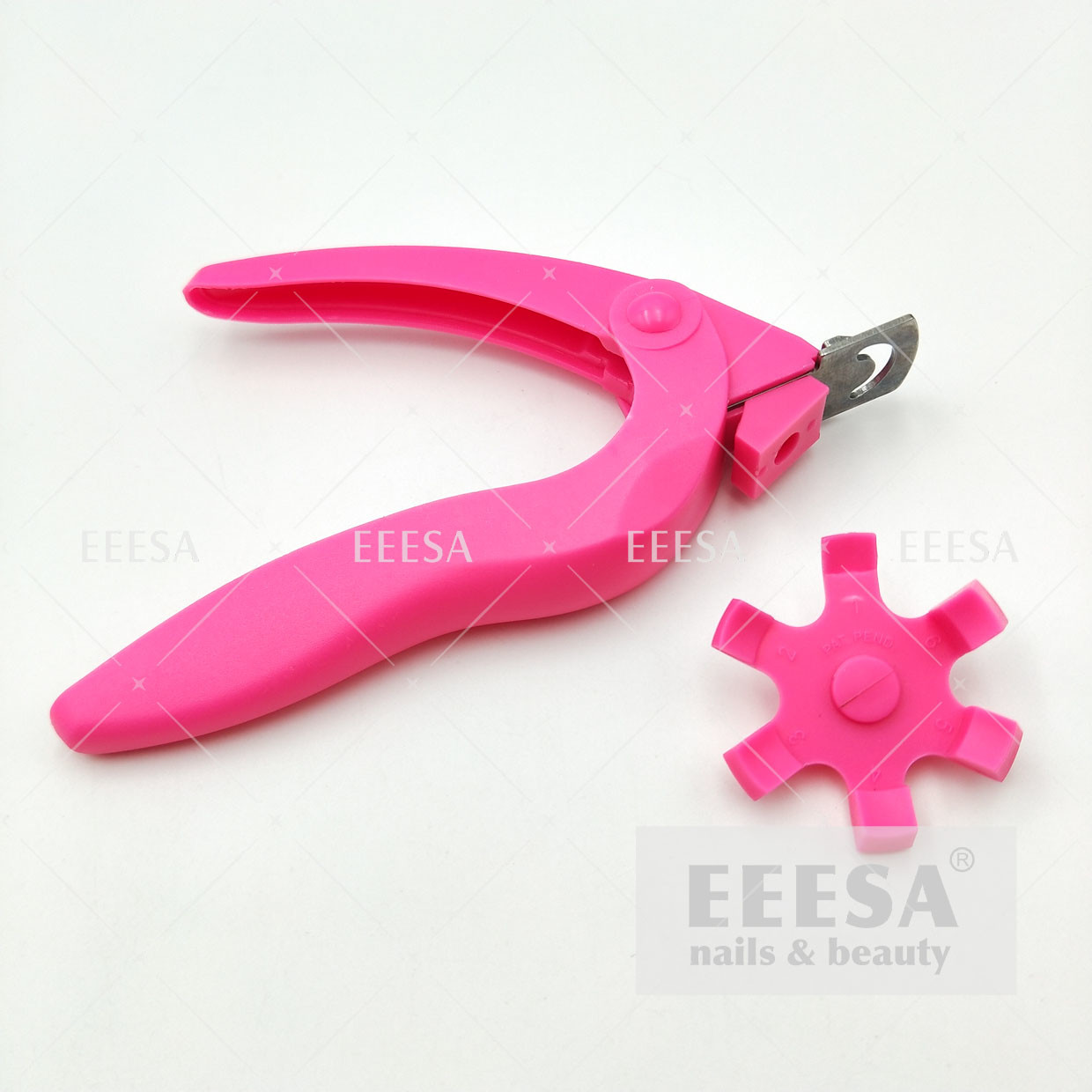 Cheap Manicure Tool Nails Art Scissors Trimmer Acrylic Tip Cutter Nail Dial Triple Cut for sale