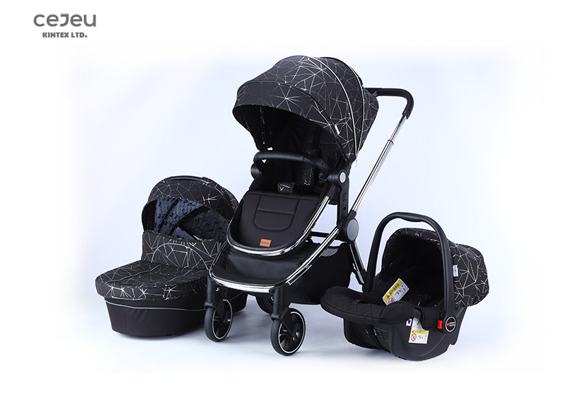 Cheap Lightweight 3 In 1 Compact Folding Stroller 51*24*69CM 10.9 KG for sale