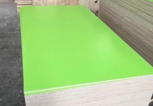 Cheap Green Commercial Plywood 9 - 18mm Thickness Easy Work Faced With Melamine for sale