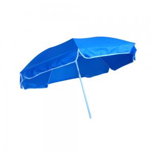 Cheap Blue Custom Printing Windproof Beach Umbrella With Custom Logo Outdoor for sale