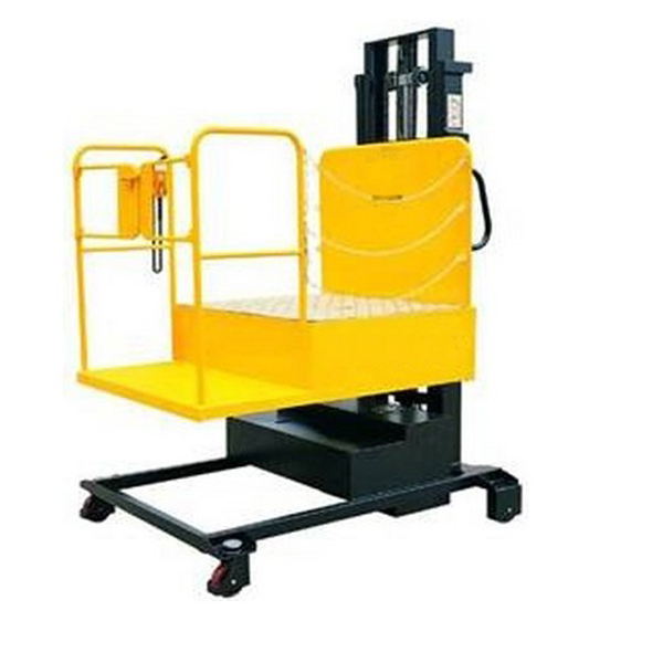 Cheap 4.0 Ton Full-Electric Aerial Order Picker Stacker for sale