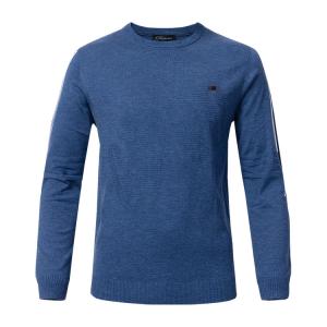 Cheap Crew Neck Knitted Mens Wool Pullover Sweaters Anti - Shrink For Autumn / Winter for sale