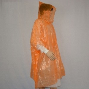 Cheap Adult / Kid Disposable Plastic Rain Suit Polyethylene Material CE Certification for sale