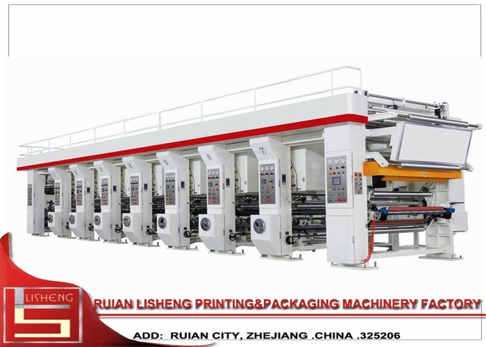 Cheap 8 Color Flexo Printing Machine with Closed - loop tension control for sale