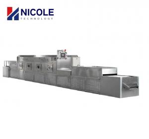 Cheap PLC Control Microwave Dryer Machine SUS 304 Industrial Drying Tunnel Machine for sale