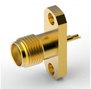 Cheap SMA Straight Jack(Female) Connector, 2-Hole Flange, 50 Ohm,DC~6GHz for sale