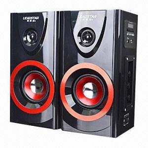 Cheap Hi-fi Class Multimedia Wooden Speakers with USB and SD Card Reader for sale