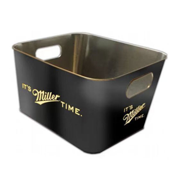 Cheap Customized Color & Logo Bar Tools  Metal Tin Ice Cooler Bucket for sale