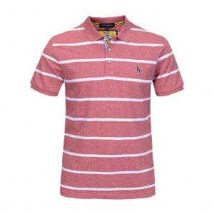 Cheap Custom polo logo mens striped t shirt embroidery,custom made polo t-shirt for sale