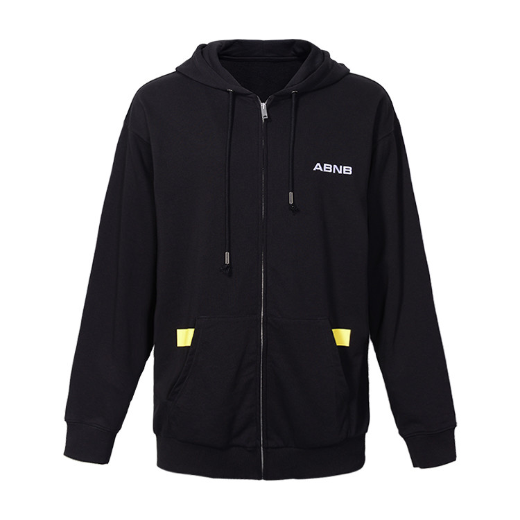 Cheap 2019 Fashion clothing stock lots mens zip hoodies sweatshirt ,hooded side pocket sweatshirt jacket for sale