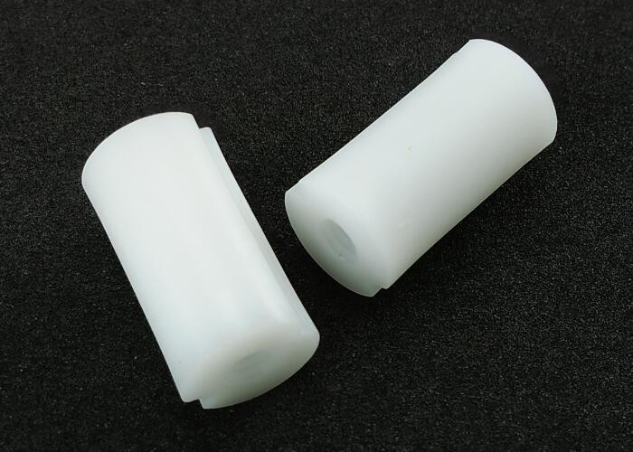 Cheap PA66 White Plastic Round Spacers with Inside Threads M5 X 15 mm for sale