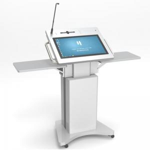 Cheap Education Smart Classroom Podium Electrical Lectern Smart Podium Monitor for sale